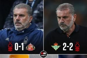 【一胜难求】波斯特科格鲁上任森林的前五场比赛2平3负....👀