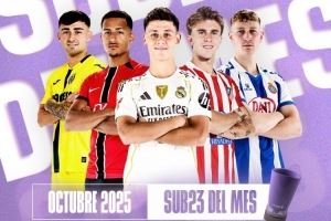 西甲官方10月最佳U23候选：20岁居莱尔领衔，巴里奥斯在列