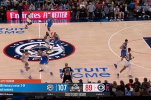 高歌猛进！雷霆是NBA历史第三支连续2个赛季开局7胜0负的球队