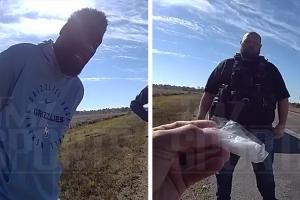 TMZ晒托尼-阿伦被捕执法记录仪 阿伦：我1米96 警车太挤了🤔